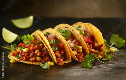 Savory Vegan Jackfruit Tacos with Fresh Salsa, Corn, and Cilantro - Perfect Meatless Meal