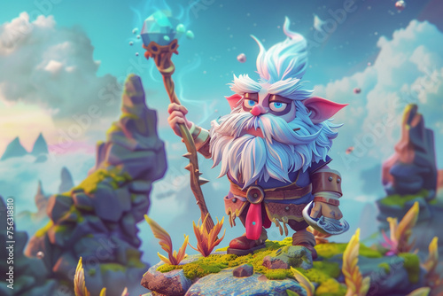 game character background 3d stylish wallpaper illustration