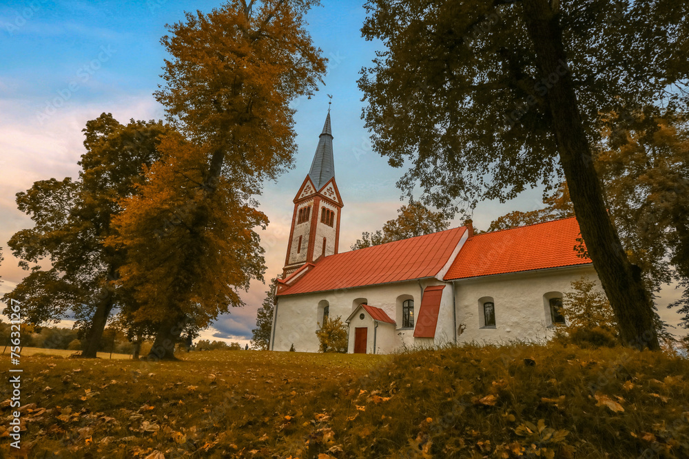 The Krimulda Lutheran church in Kubesele Nature and History Trail, The Krimulda Lutheran church in Kubesele Nature and History Trail,