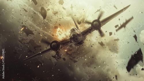 World War 3, capture the riveting moments of an airplane dogfight as fighter jets engage in a high-stakes aerial battle