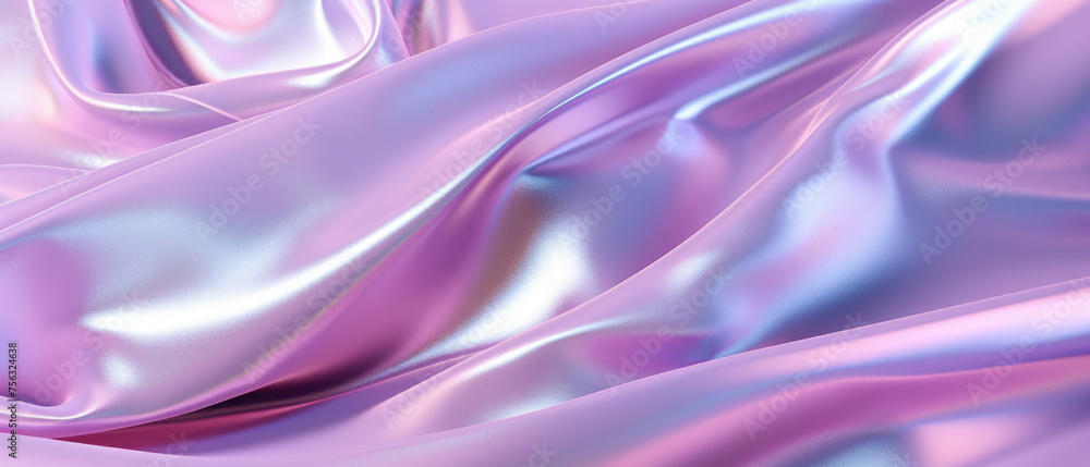 Blue holographic iridescent fabric cloth wave folds texture backdrop wallpaper. Abstract creative background for website business card banner presentation. Blue holographic iridescent fabric cloth wave folds texture backdrop wallpaper. Abstract creative background for website business card banner presentation.
