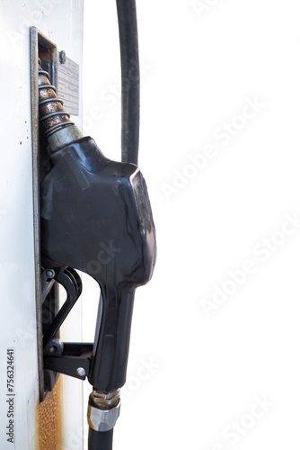 Gas Pump Nozzles in a Fuel Station