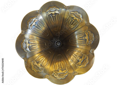 Large antique gold audio player