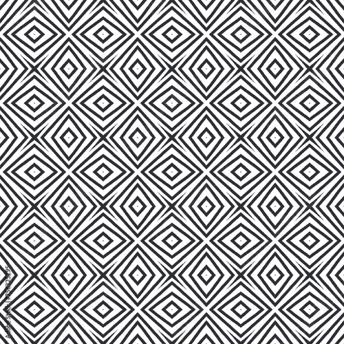 Exotic seamless pattern. Black symmetrical © Begin Again