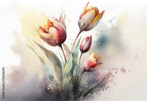 tulips in the garden