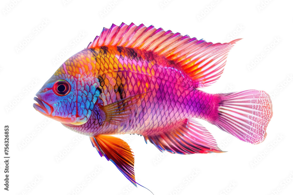 Fototapeta premium Tilapia, beautiful colors, freshwater fish