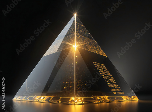 mystical glass pyramid
