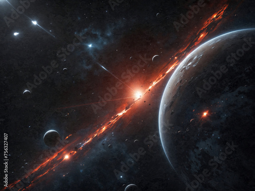 space art background graphic