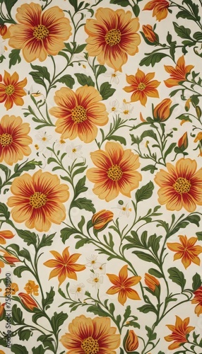 Flowers pattern, flower wallpaper, background flowers