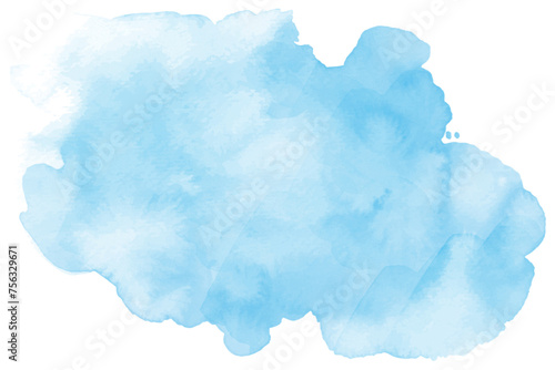 watercolor blue sky background. watercolor background with clouds. 