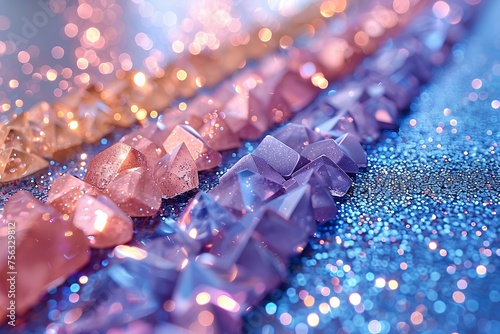 Precious sparkling stones