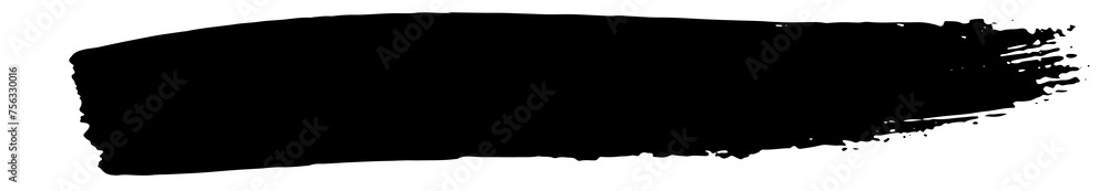 Obraz premium Brush stroke grunge transparent background, ink stroke, brush paint, hand draw