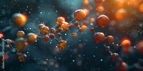 Shiny Glass Spheres Floating in Water ,Fractal Fantasy Bokeh Abstract Texture ,3D Render of Abstract ,Texture on Black Background ,Floating Glass Spheres in Water