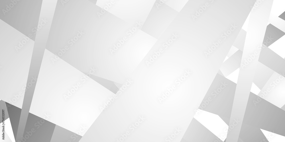Abstract background with white and gray and geometric style with simple ...