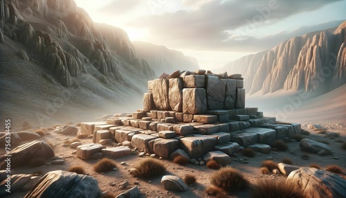 Altar in a valley 