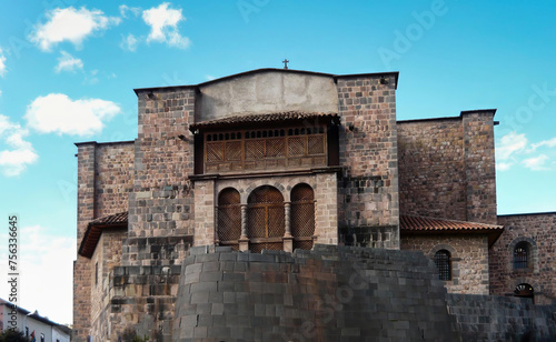 Temple of the Sun Korikancha, located in the city of Cusco (Cuzco) Peru photo