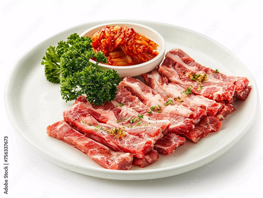 Sizzling Steak Night A Delicious Dinner with Grilled Meat and Seasoned Vegetables Generative AI Sizzling Steak Night A Delicious Dinner with Grilled Meat and Seasoned Vegetables Generative AI