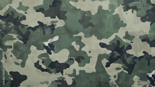 Realistic camouflage pattern in shadow play style photo, flat color background, isometric, view from top, bird eye view, professional studio shoot