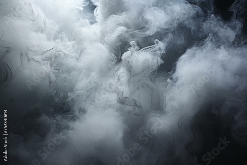 Mysterious Smoke ice photo studio light effect. Magic aura steam dynamic vapor design. Generate Ai