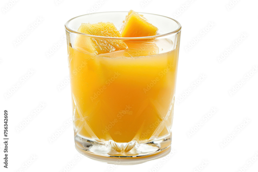 Mango smoothie In a nice drinking glass Mango smoothie In a nice drinking glass