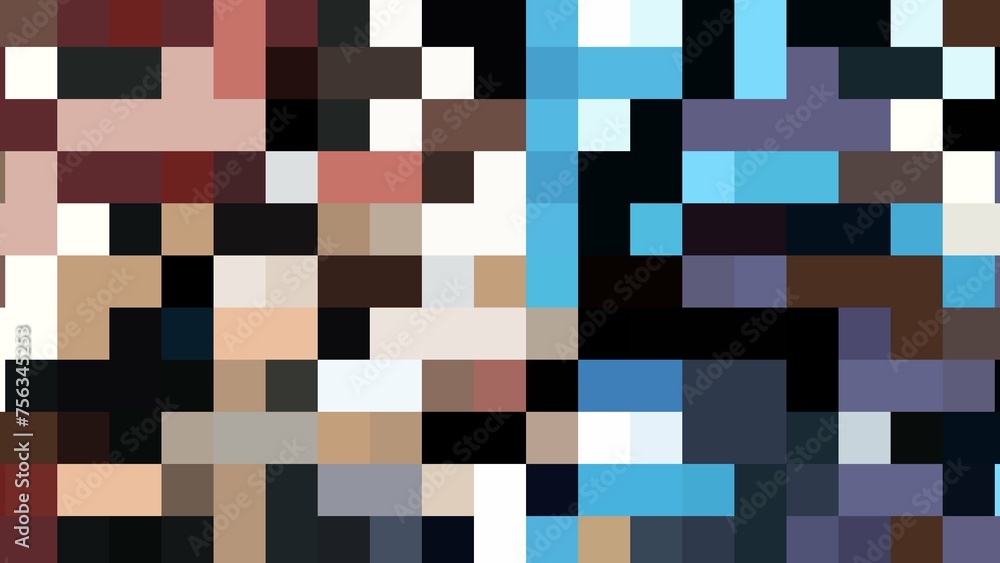 Abstract background using pixels with aesthetic geometric shapes Abstract background using pixels with aesthetic geometric shapes