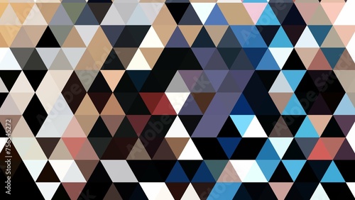 abstract background using pixel triangles with aesthetic geometric shapes