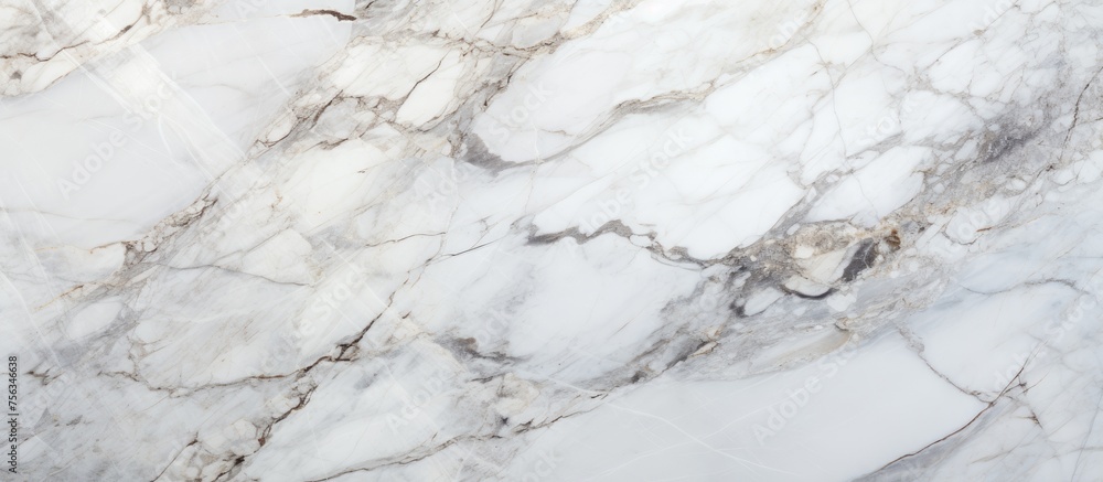 Fototapeta premium Close-up of white marble background. High-resolution photograph.