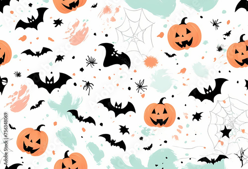 halloween seamless background