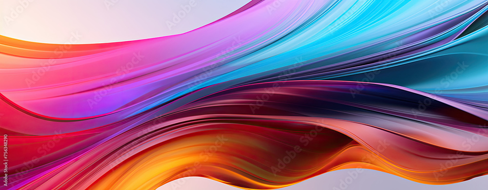Multicolored Abstract Background on White Background