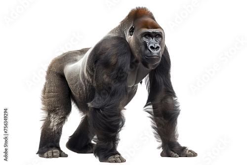 King Kong is big, black, and has long fur.