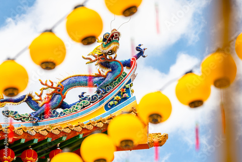 Photography views of chinese thean hou temple in kuala lumpur
