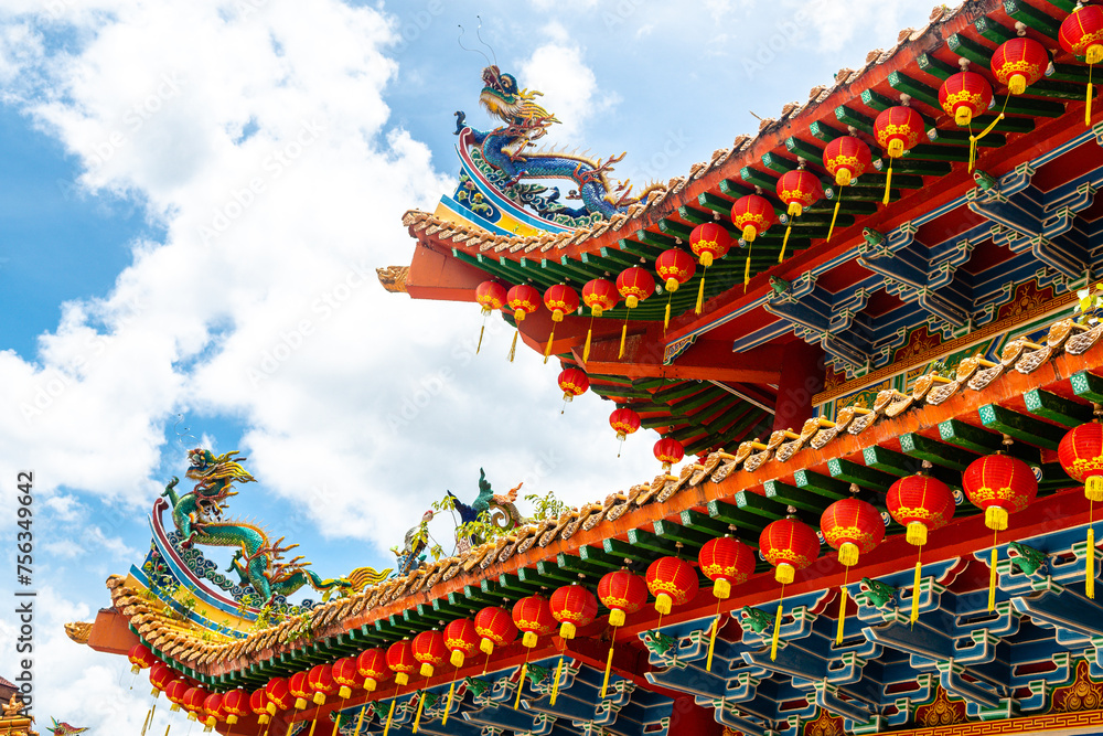 Obraz premium views of chinese thean hou temple in kuala lumpur