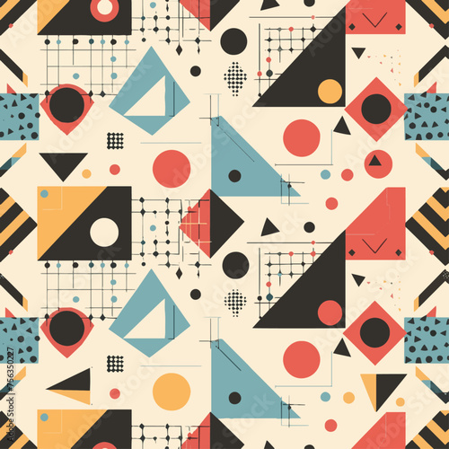 Geomatric seamless pattern 3, seamless pattern, vector, tiling
