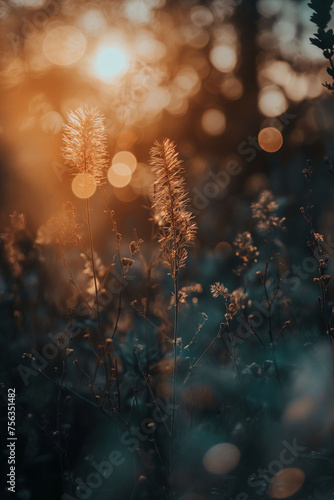 Sunset Glow on Wild Grass © MEIKI