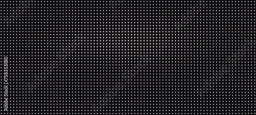background pattern luminous blue and white led dots lights on black background photo