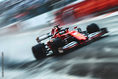 formula one car in motion with blur © Patrick