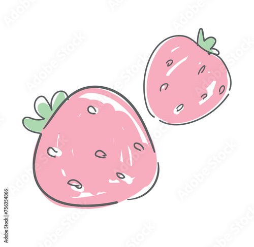 Wallpaper Mural Strawberry sketch vector seamless illustration  Torontodigital.ca