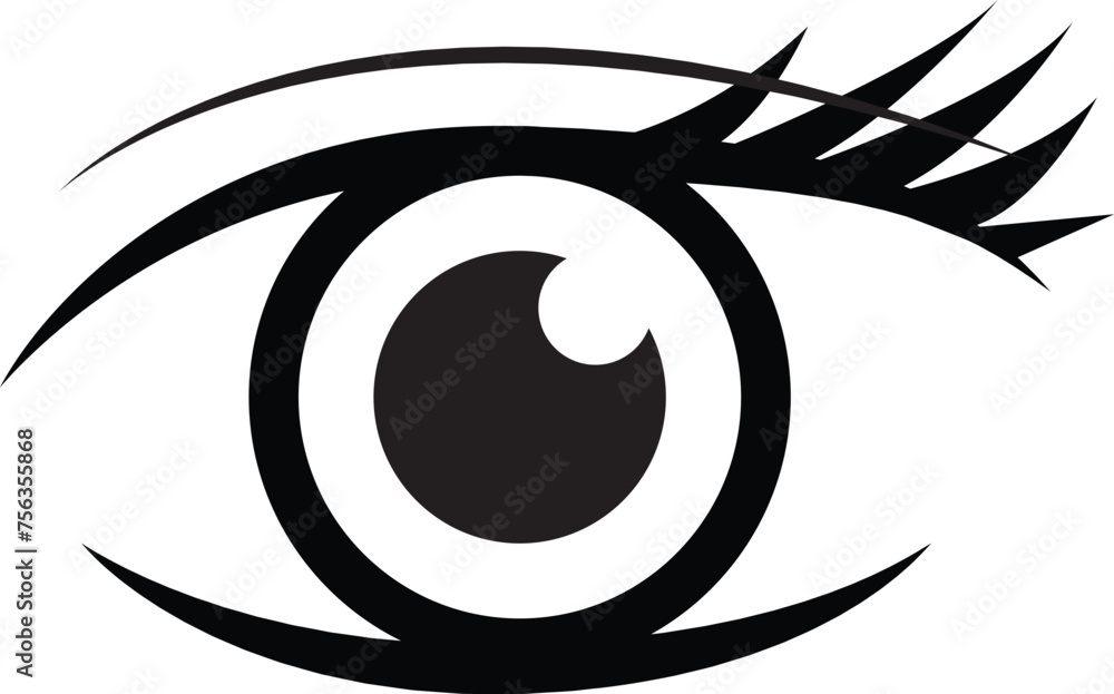 eye vector illustration isolated on white background. classic modern diseign, bright colors eye vector illustration isolated on white background. classic modern diseign, bright colors