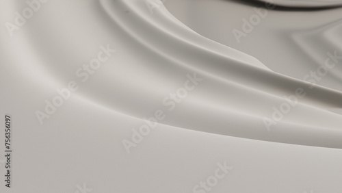 Abstract 3D illustration of a glossy surface, paint or gel.
