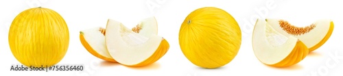 Melon isolated on white background photo