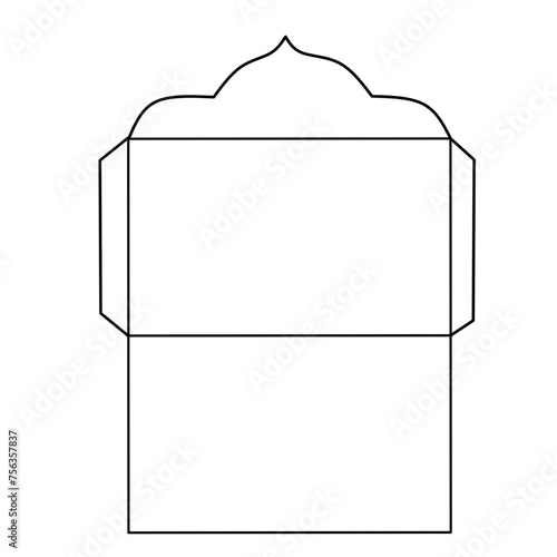 Printable Eid envelope template 