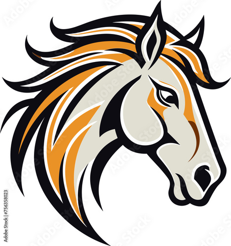 Equestrian Emblem Vector Illustration