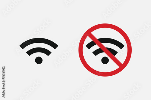 wifi sign and no wifi sign