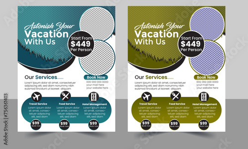 Travel Flyer Design template..