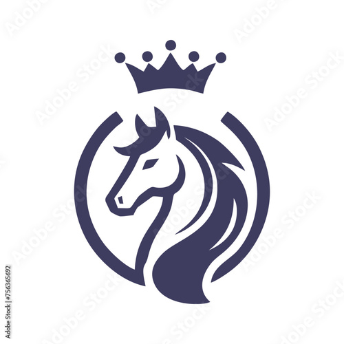 Fototapeta Naklejka Na Ścianę i Meble -  Horse logo concept vector ready to use. Horse logo template
