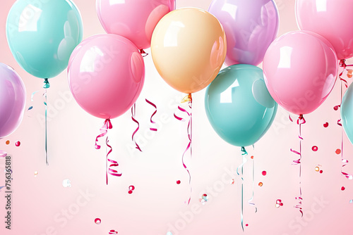 colorful balloons background