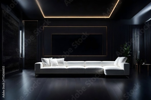 interior of a luxury  room with sofa