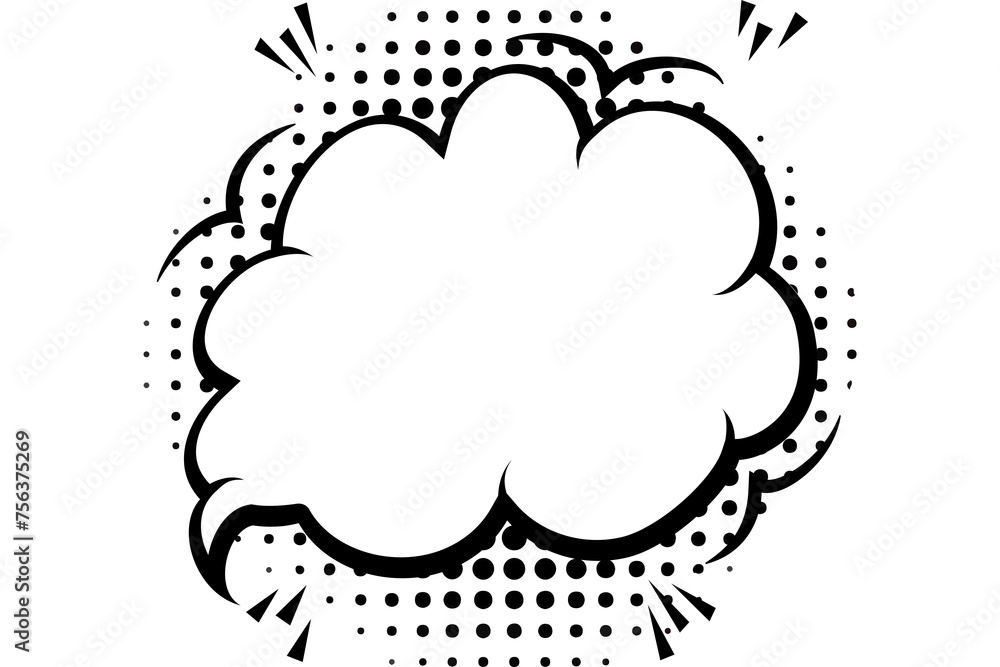 Speech bubble empty pop art style Speech bubble empty pop art style