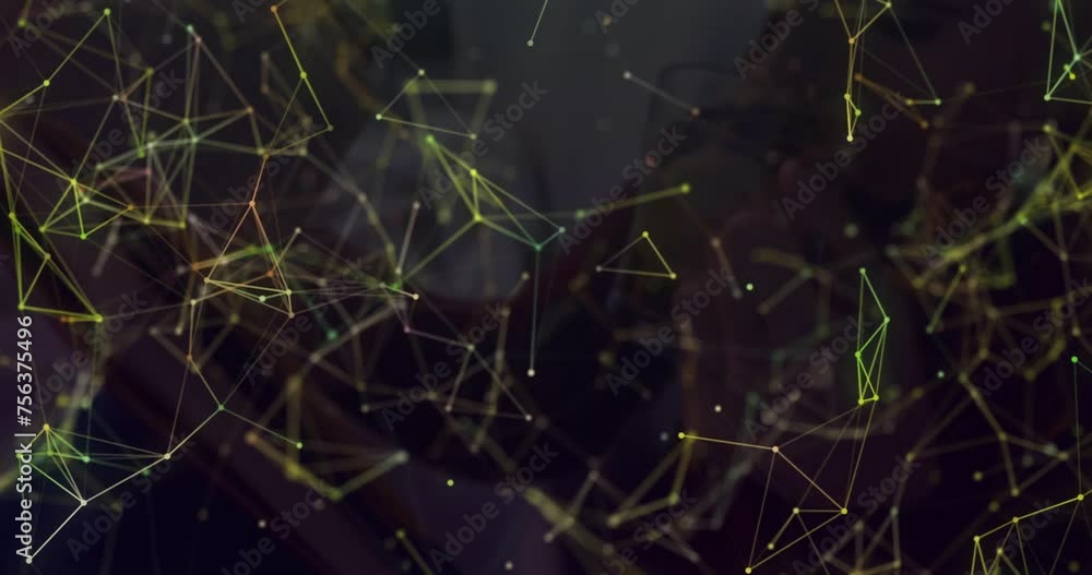 Animation of shapes moving over blurred background Animation of shapes moving over blurred background