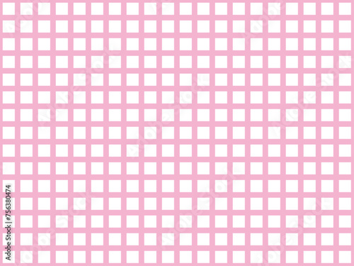 マス目のかわいい背景　ピンク